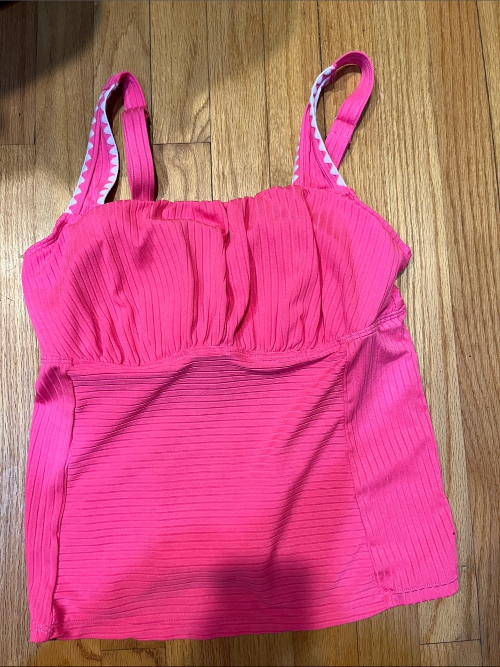 Girls' Hot Pink Tank Top - Sleeveless Ribbed Knit